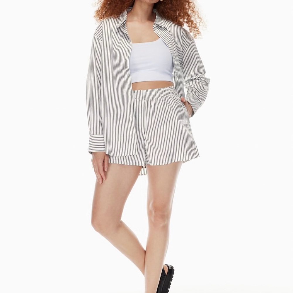 Babaton Essential Relaxed Shirt (pink/white/brown)
